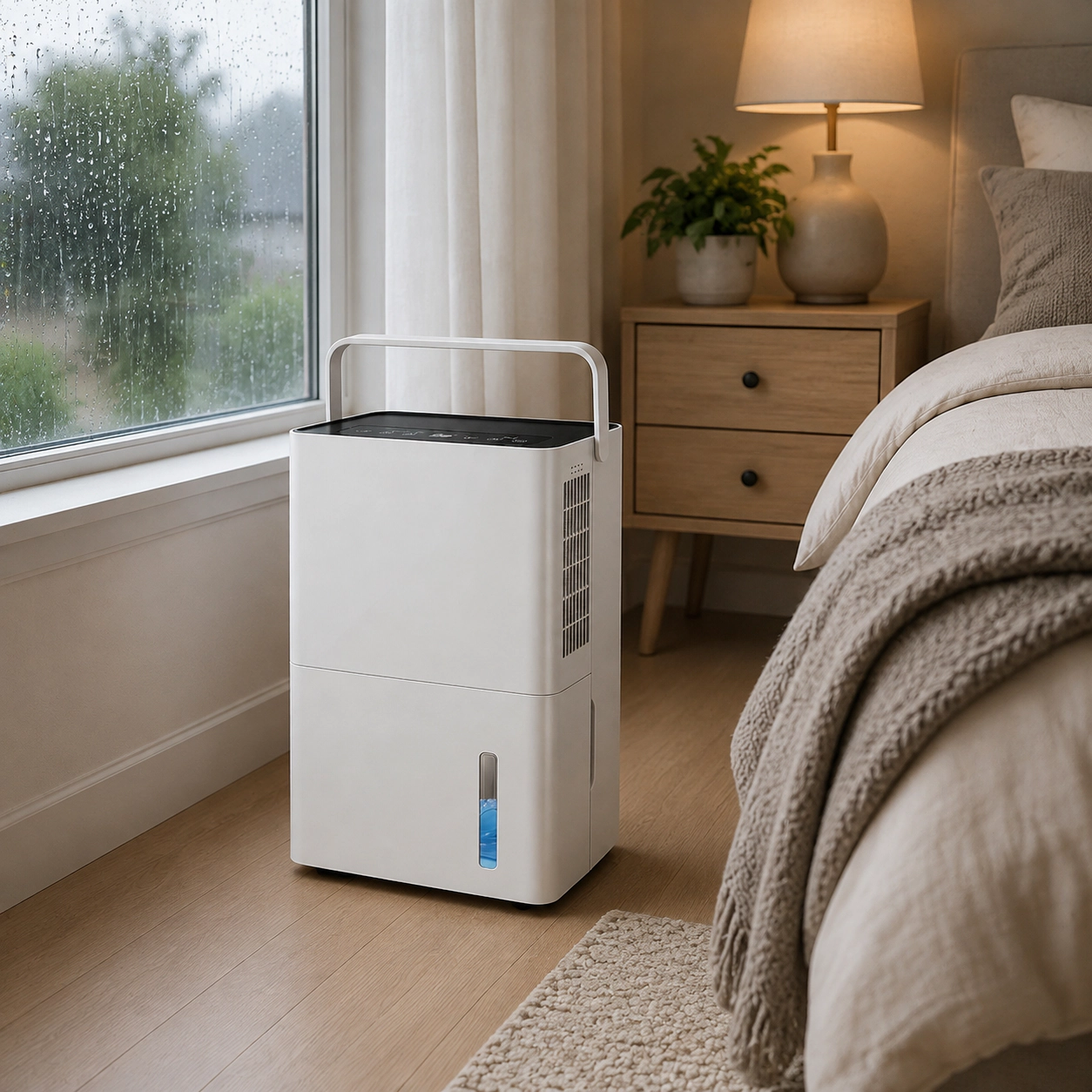 SUGIFT 120-Pint 6000-sq ft Coverage White Compressor Dehumidifier with Drain Hose and Memory Function