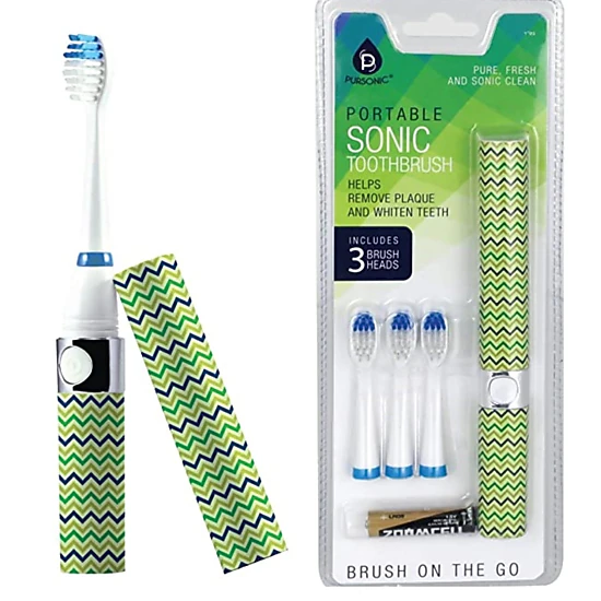 Pursonic Unisex Portable Sonic Oral Care Toothbrush 22,000 Strokes Per Minute Electric Toothbrush