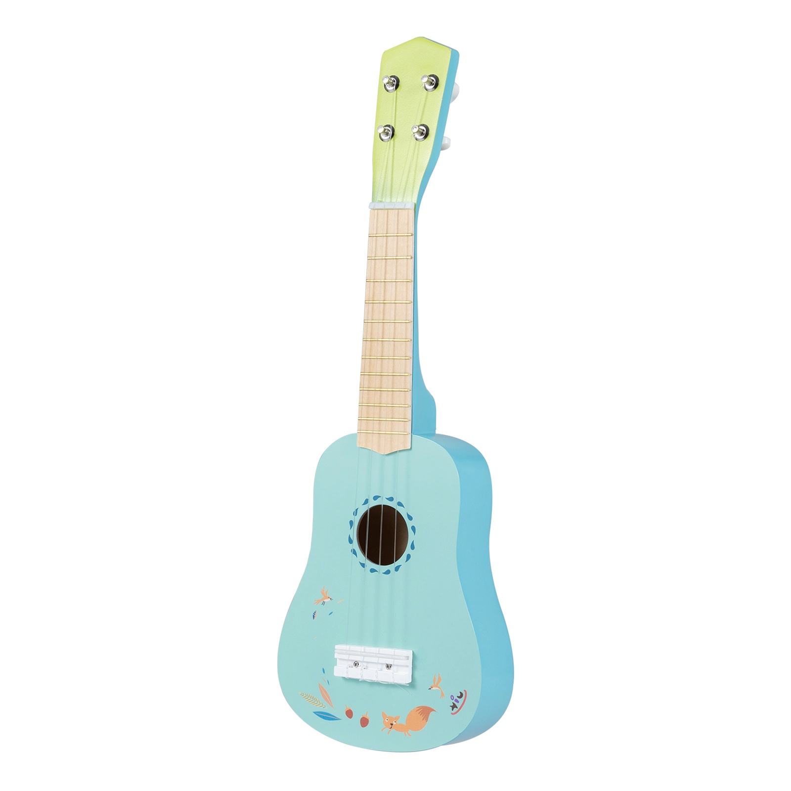 SUGIFT Kids 21-in Ukulele Guitar Basswood Body Okoume Neck 4 Nylon Strings 1-lb Lightweight Ages 3+ Light Blue