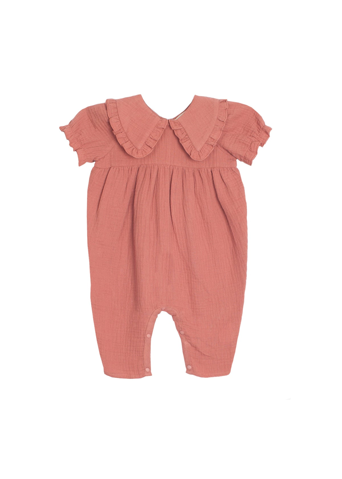 Mabel and Honey Clarabelle Cotton Gauze Romper - Mauve
