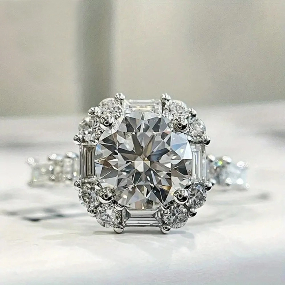 Brilliant Cubic Zirconia Wedding Band Ring for Women