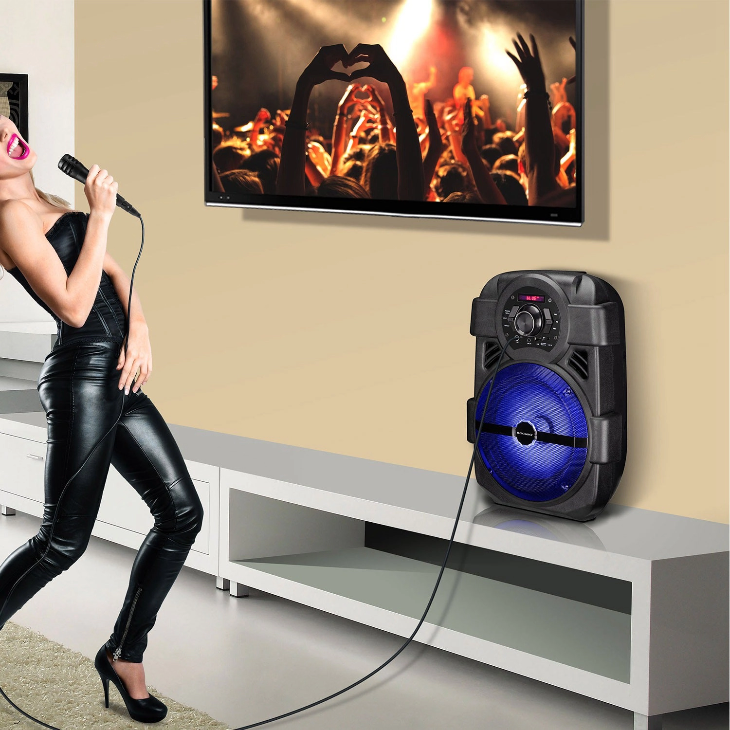 GBruno Wireless Portable Karaoke Speaker System
