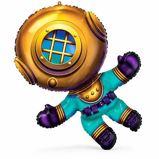 LoonBalloon 36 in Deep Sea Diver Foil Balloon 5-Pack, Color: Multicolor ...
