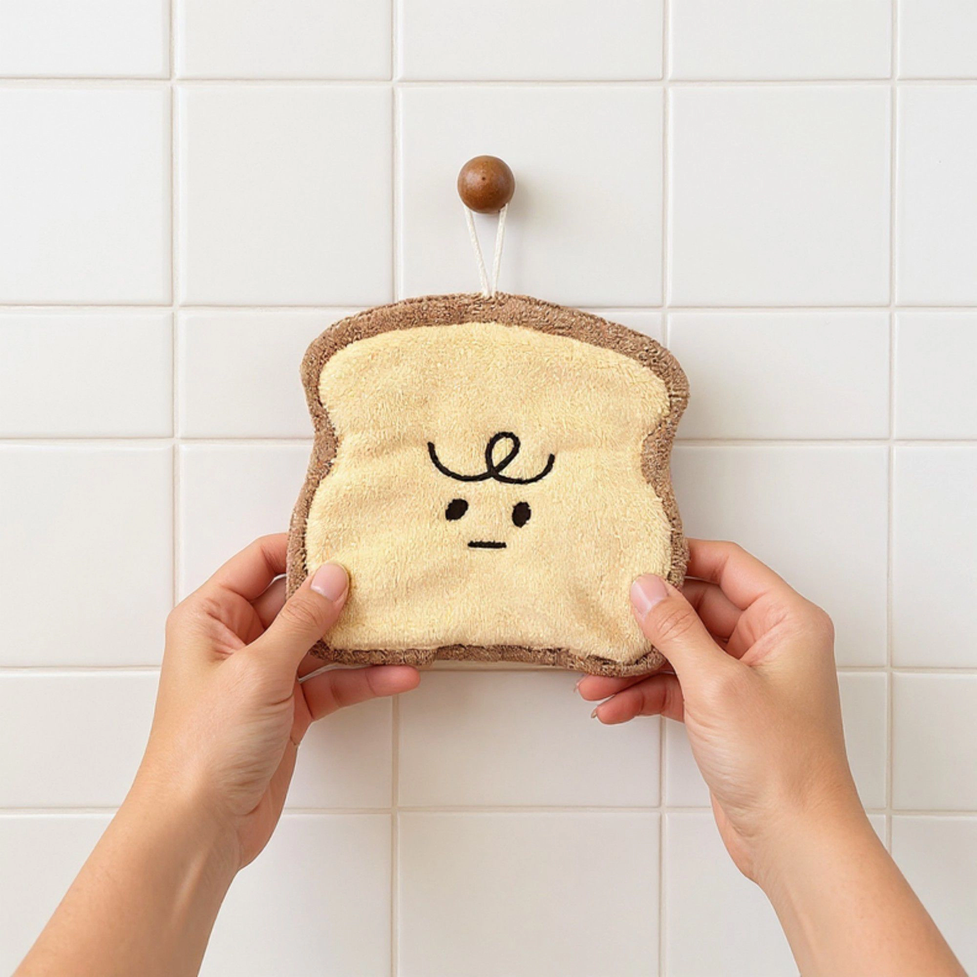 Alilang Women Croissant Shaped Plush Kitchen Sponge Soft Absorbent Reusable Dish Cleaning