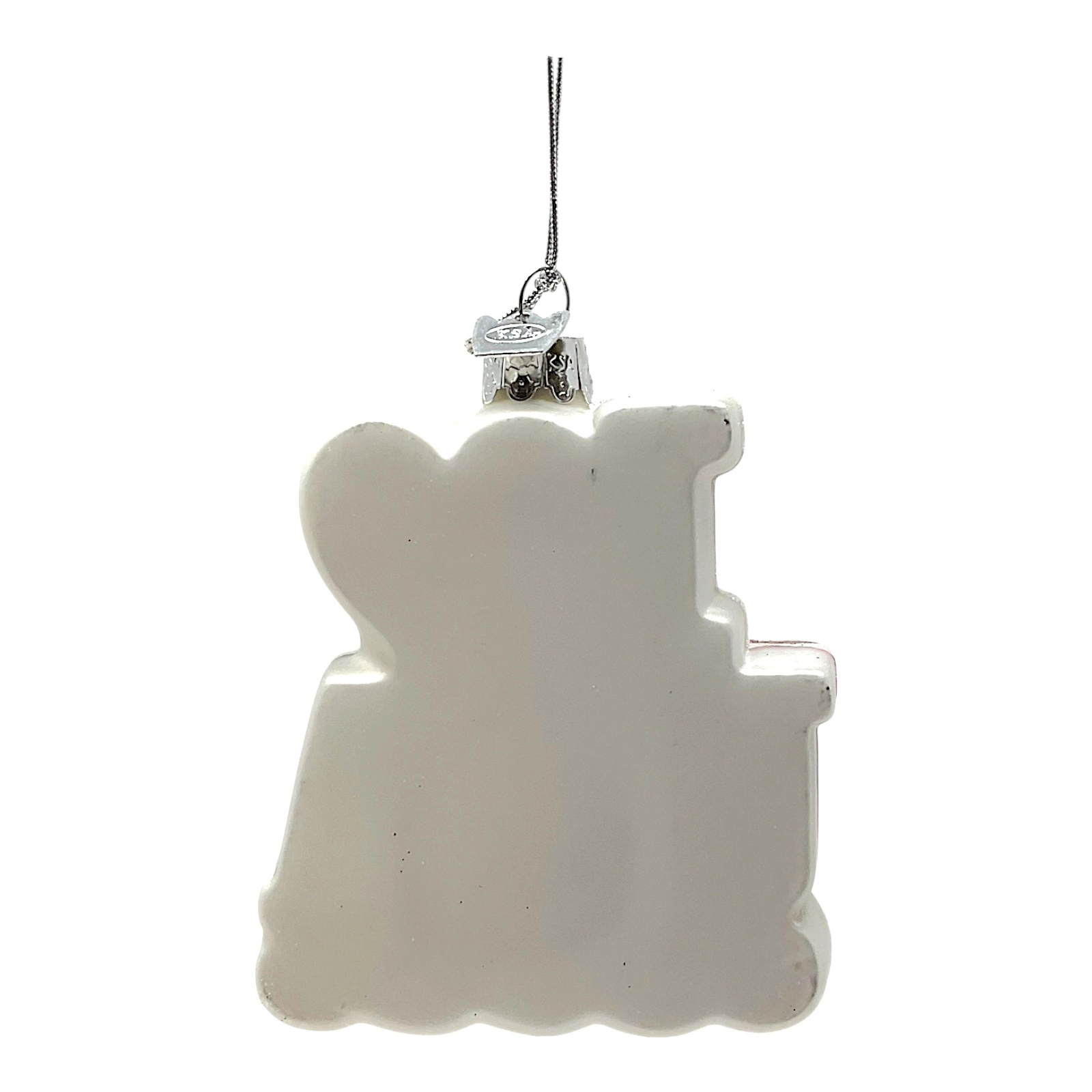 Kurt Adler Noble Gems I Love USA Patriotic Glass Christmas Tree Ornament 3.75 Inch