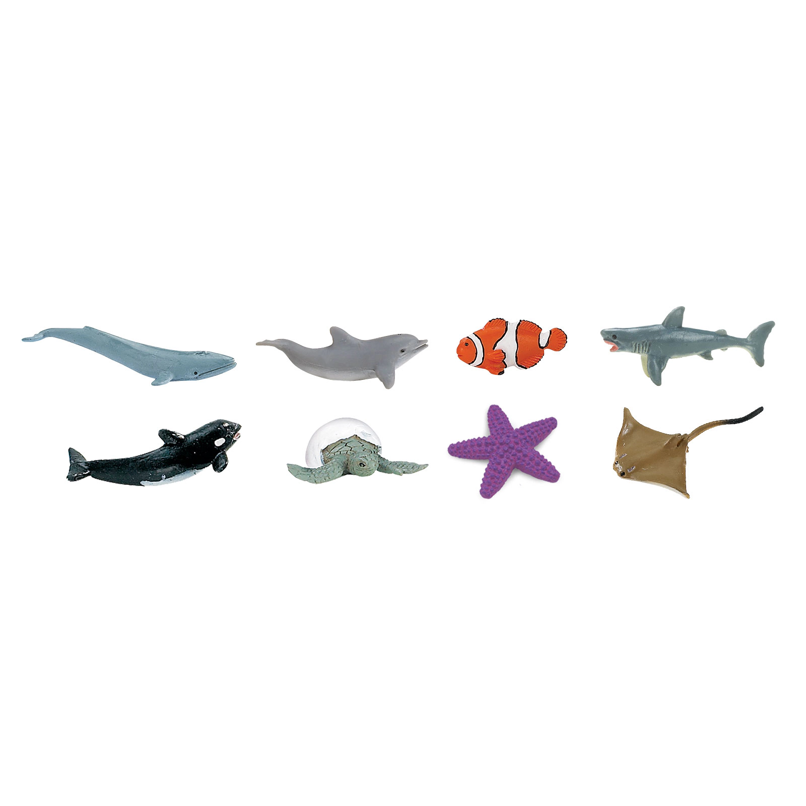 Safari Ltd. - Mini Ocean Animals s Fun Pack - 8 Mini Toy Figurines for Kids