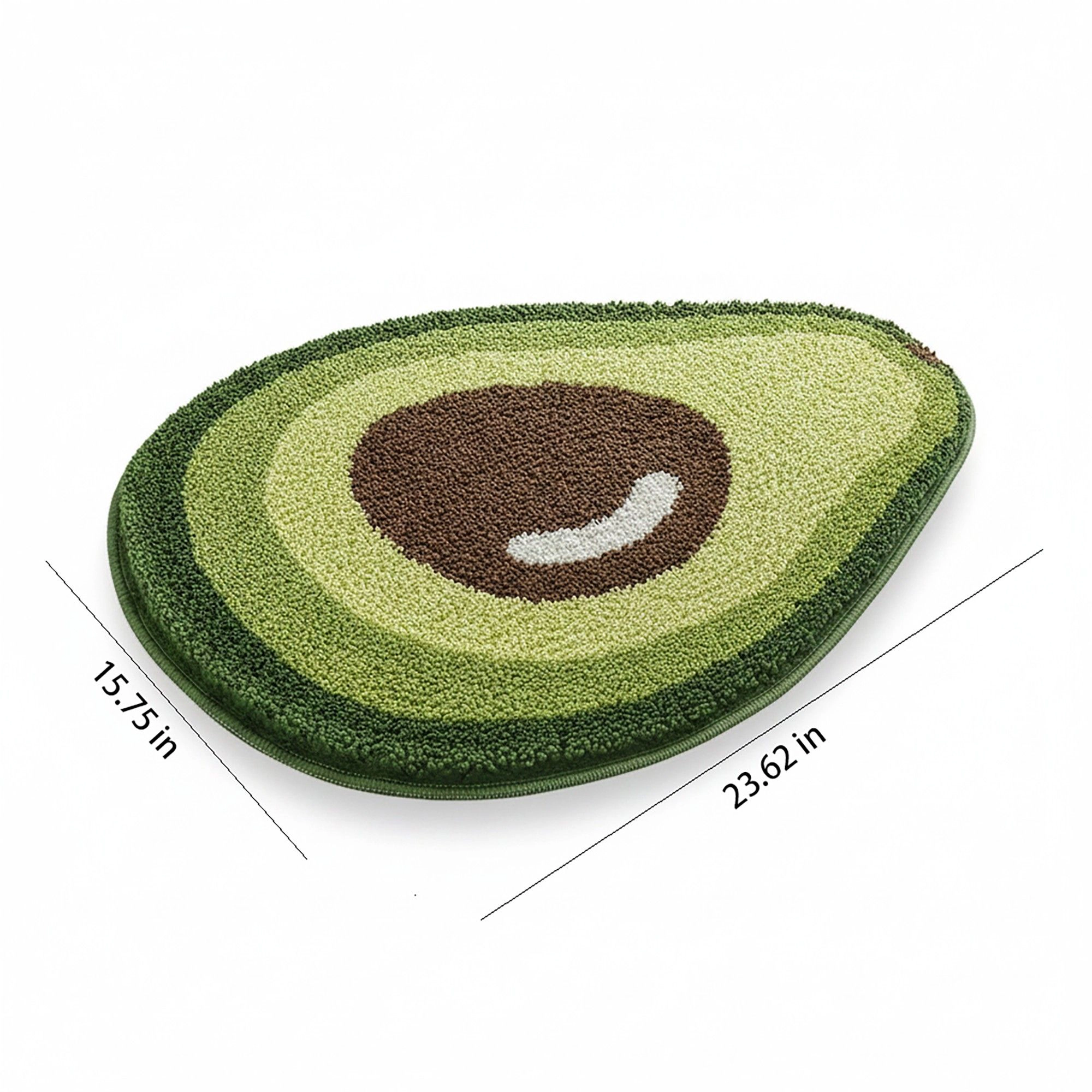 Alilang Unisex Tufted Floor Mat with Fruit Inspired Design Non Slip Backing Soft Plush Decorative Kitchen Bathroom Rug