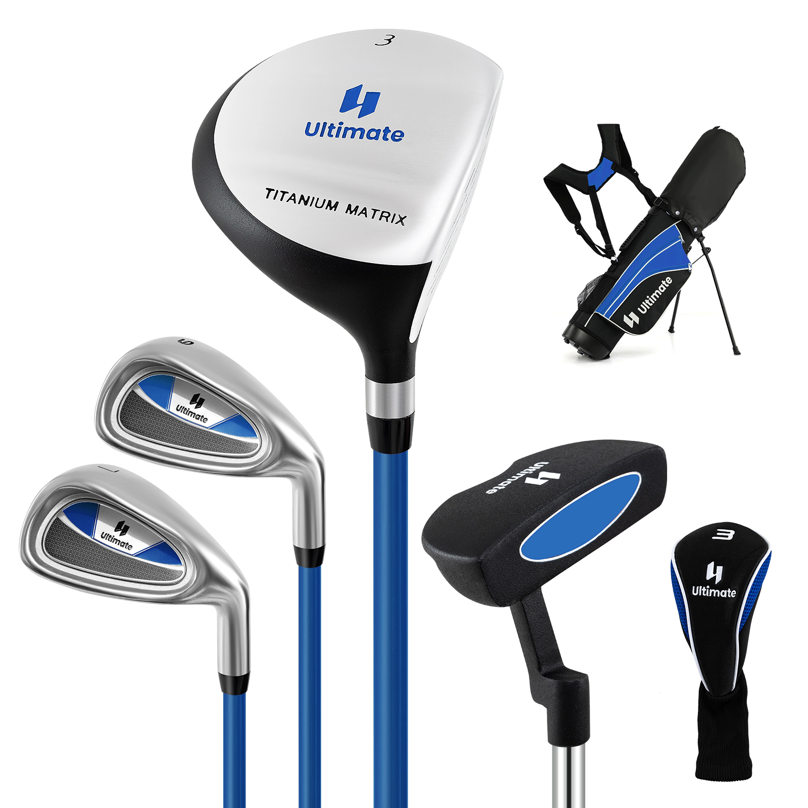 LJG Junior Complete Golf Club Set for Age 8 to 10