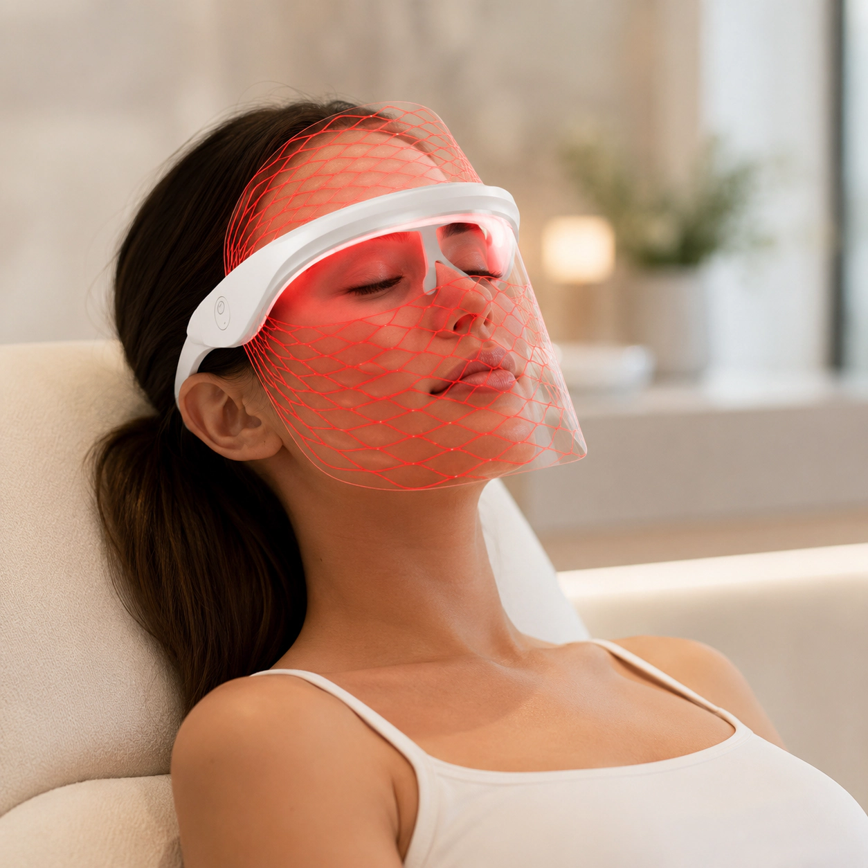 Pursonic Women’s Advanced Anti-Aging Skincare Set: 7-in-1 LED Light Therapy Face Mask & Sculpting Wand