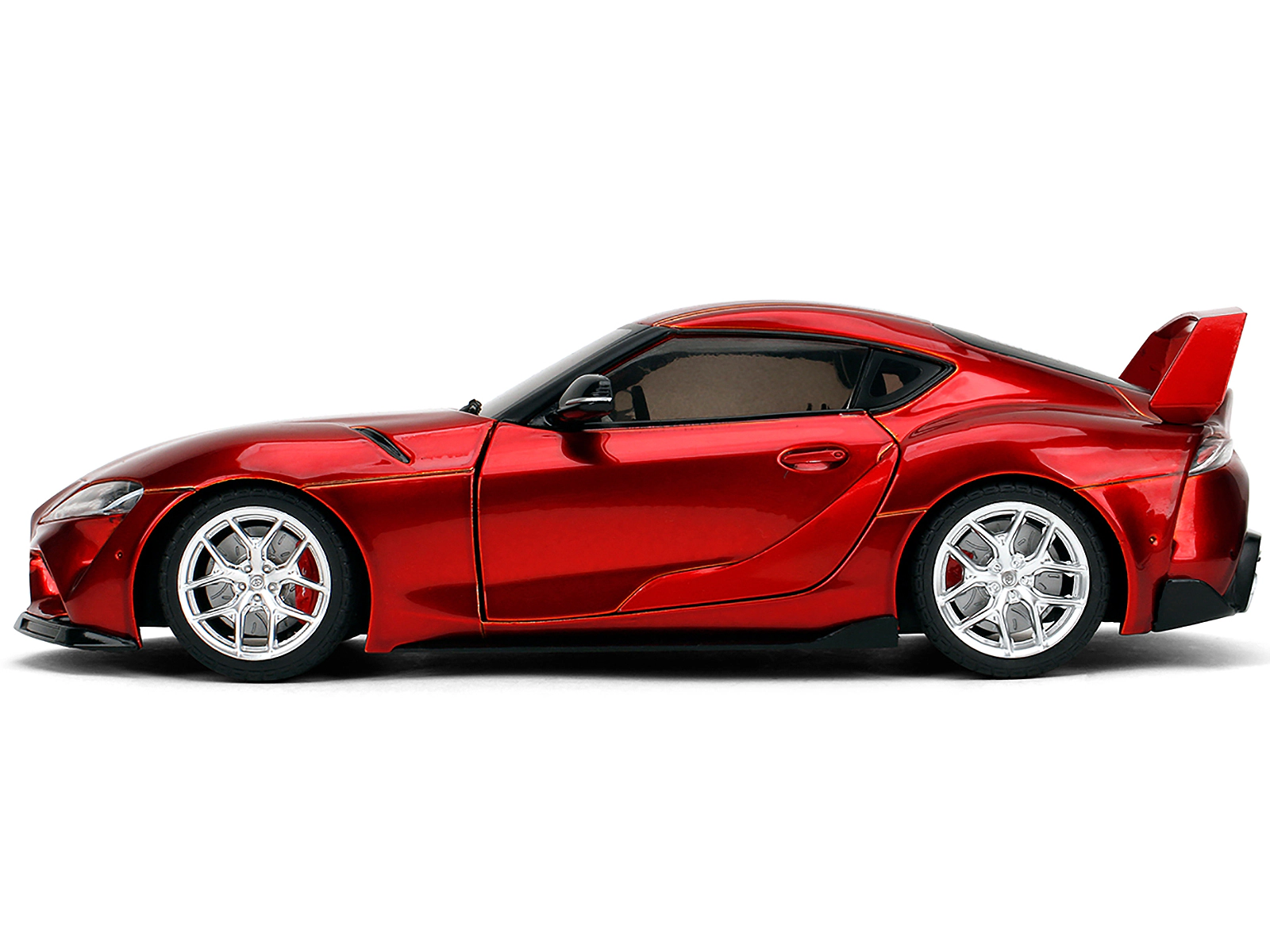 Jada Toyota GR Supra Red Metallic "Pink Slips" Series 1/18 Diecast Model Car by Jada