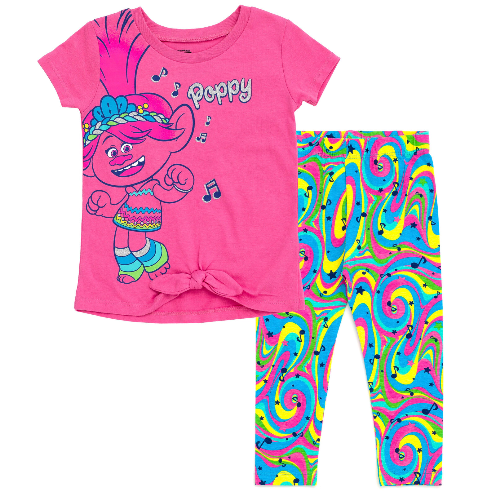 DreamWorks Trolls Girls' 2-Piece T-Shirt and Leggings Set