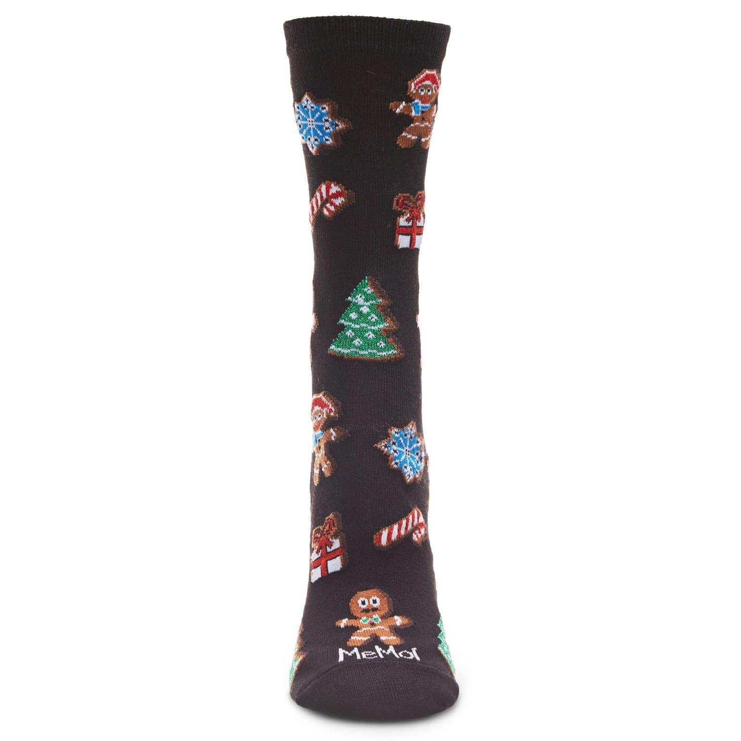 MeMoi Women's Christmas Cookie Delight Holiday Crew Socks