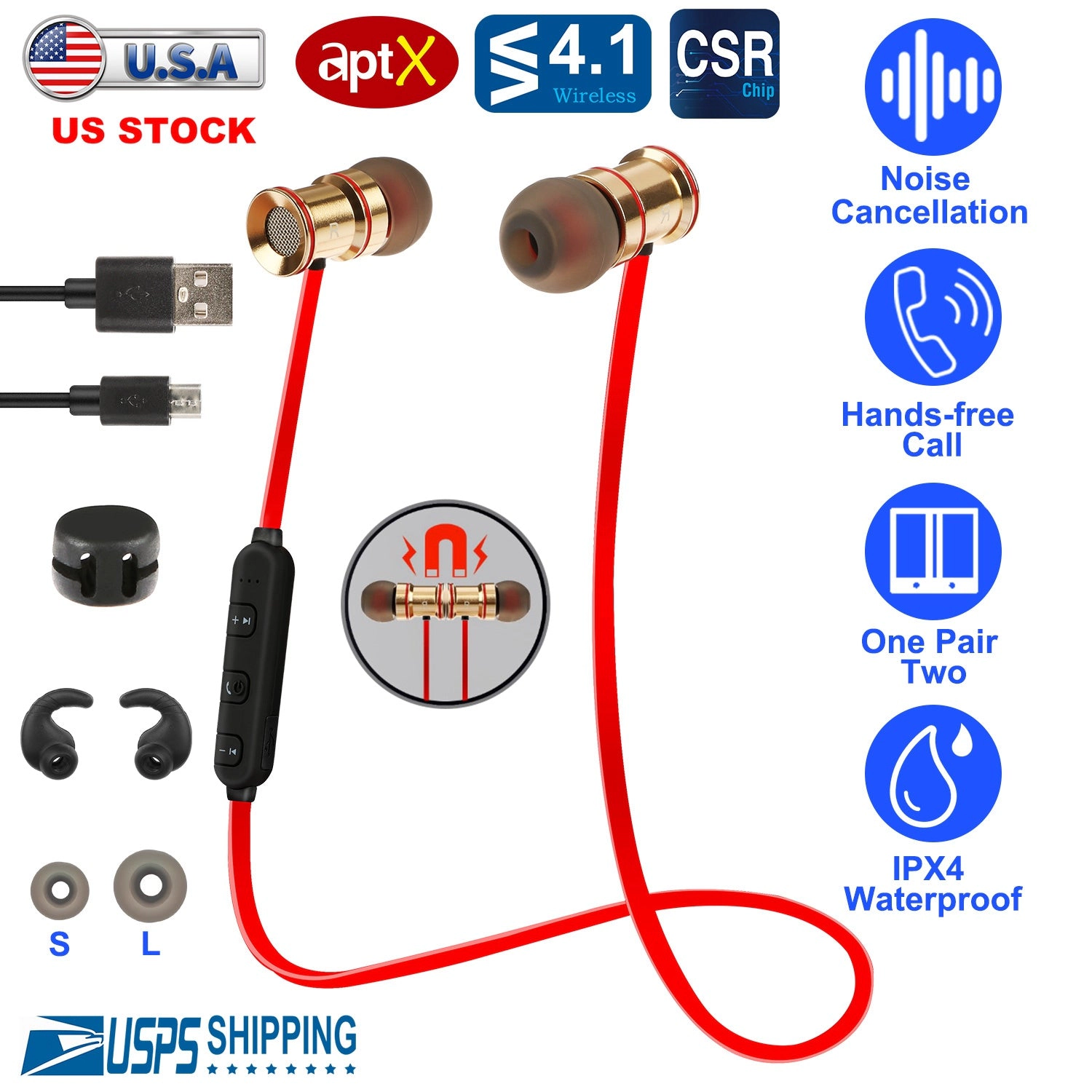 GBruno Wireless In-Ear Sport Headphones With Mic