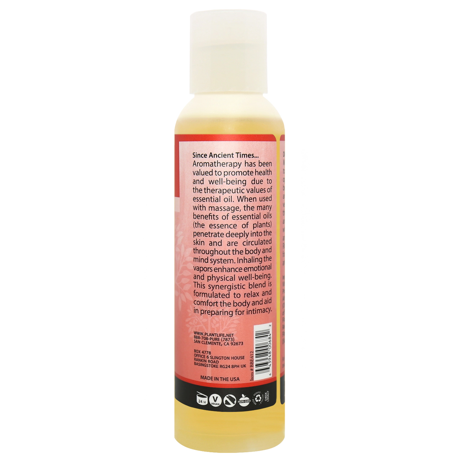 Plantlife Enhance Romance Massage Oil