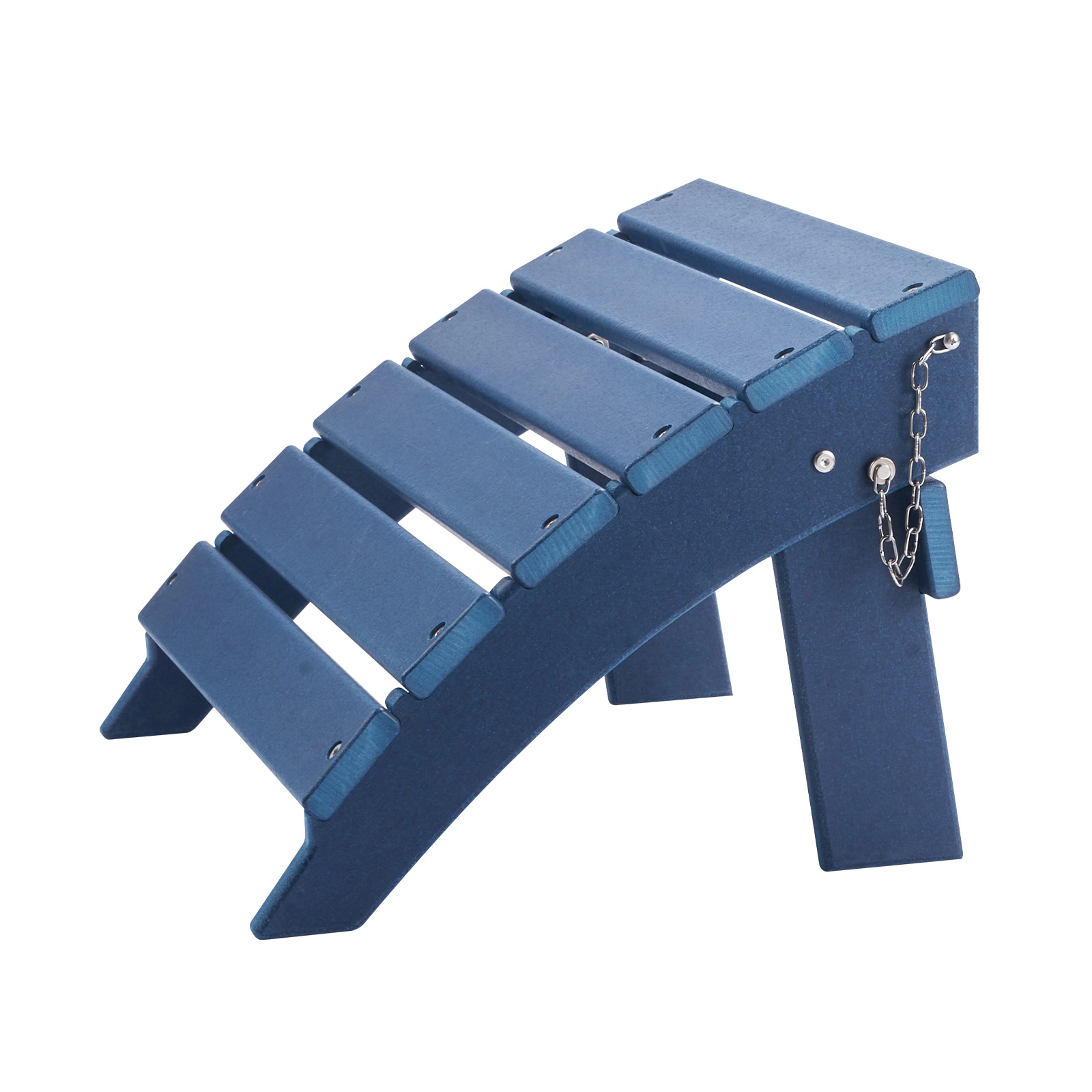 HONGGE Adirondack Ottoman HDPE Plastic Folding Weather-Resistant Foot Rest for Chair