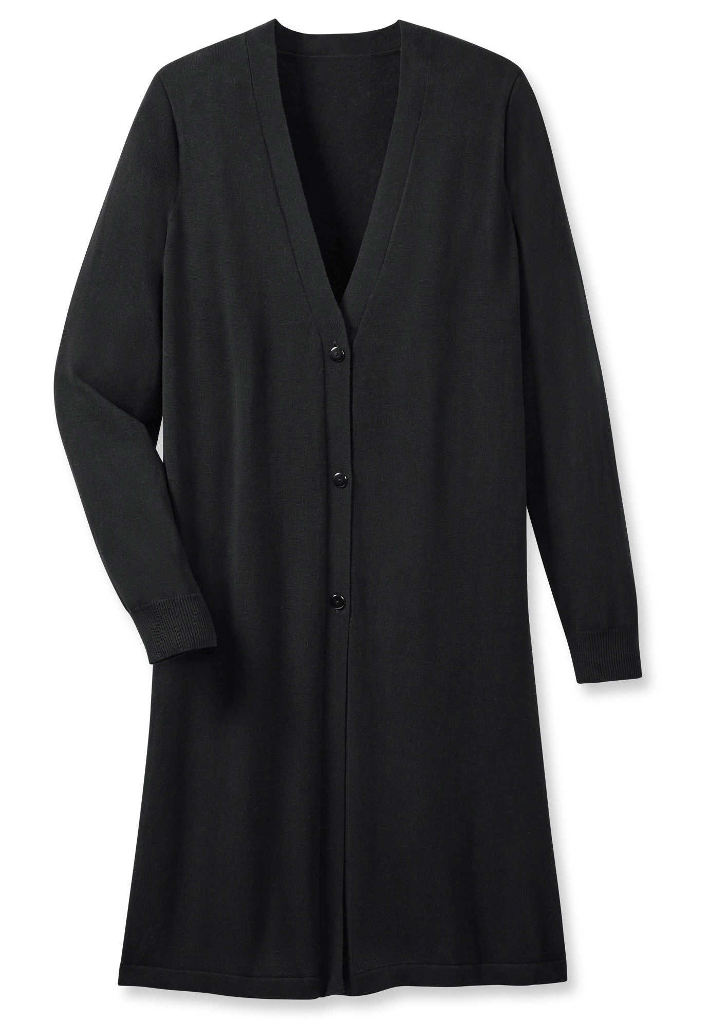 Woman Within Plus Perfect Cotton Duster Sweater