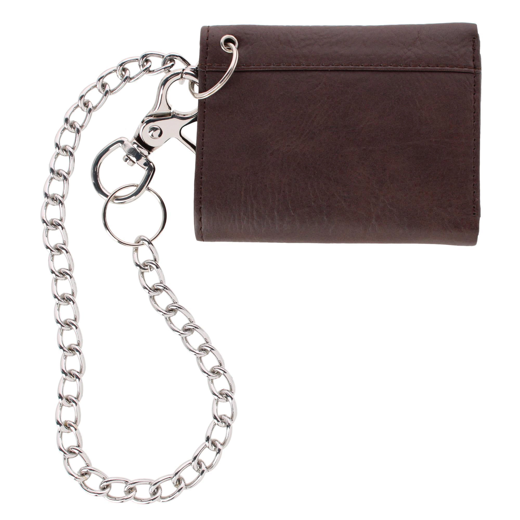 Dickies Leather Trifold Chain Wallet