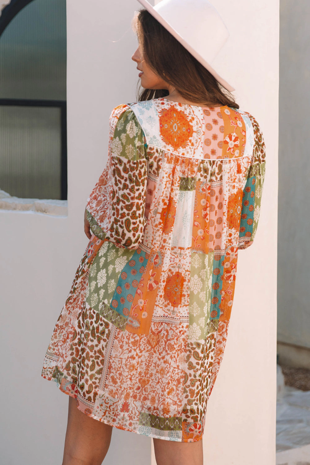 Threaded Pear Women's Tallulah Sleeve Chiffon Loose Dress