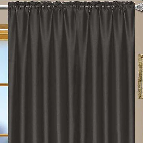 RT Designers Collection Nikki Premium Rod Pocket Curtain Panel 54" x 84" Navy