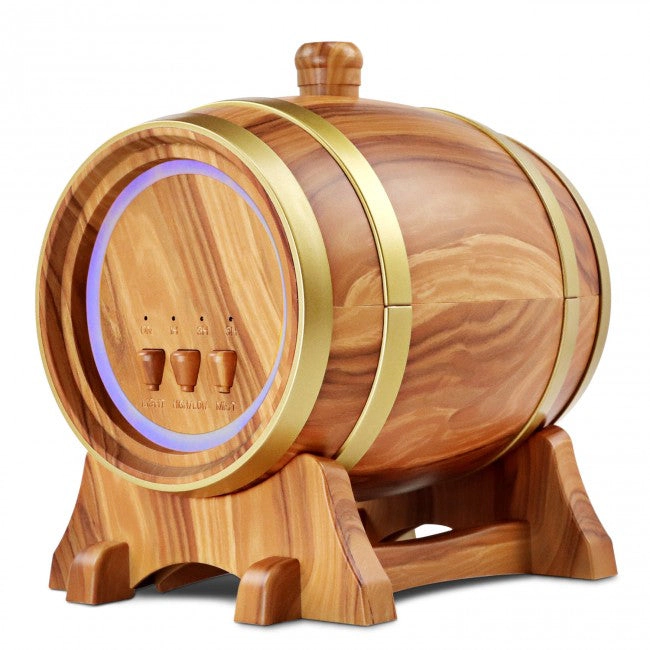 Plantlife Barrel Ultrasonic Essential Oil Diffuser with Bluetooth Speaker