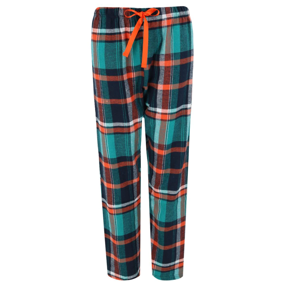 Bottoms Out Women's Plaid Flannel Open Bottom Pants