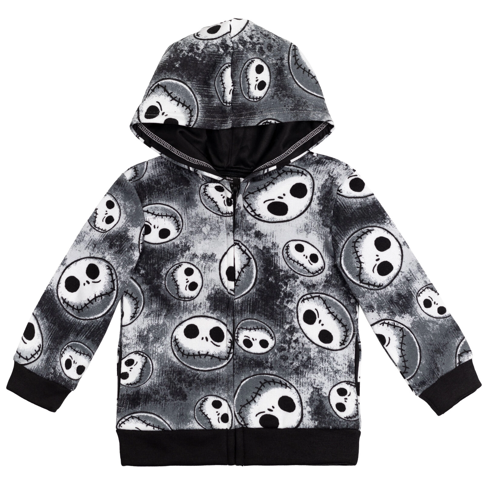 Disney Nightmare Before Christmas Jack Skellington Boys' Fleece Zip-Up Hoodie