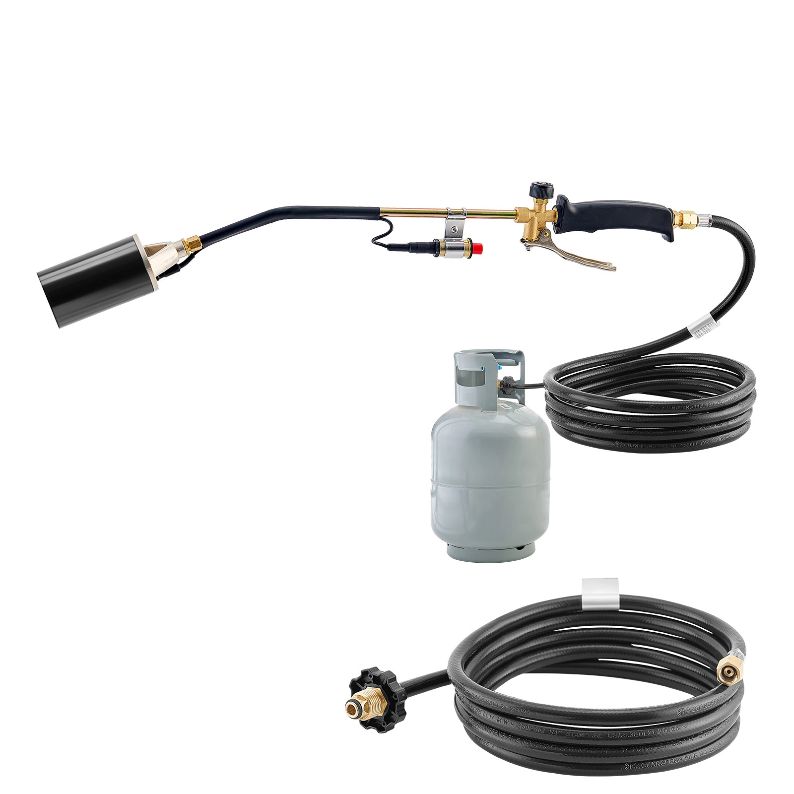 HONGGE Propane Torch Weed Burner, High Output 1, 800, 000 BTU with 10 ft Hose