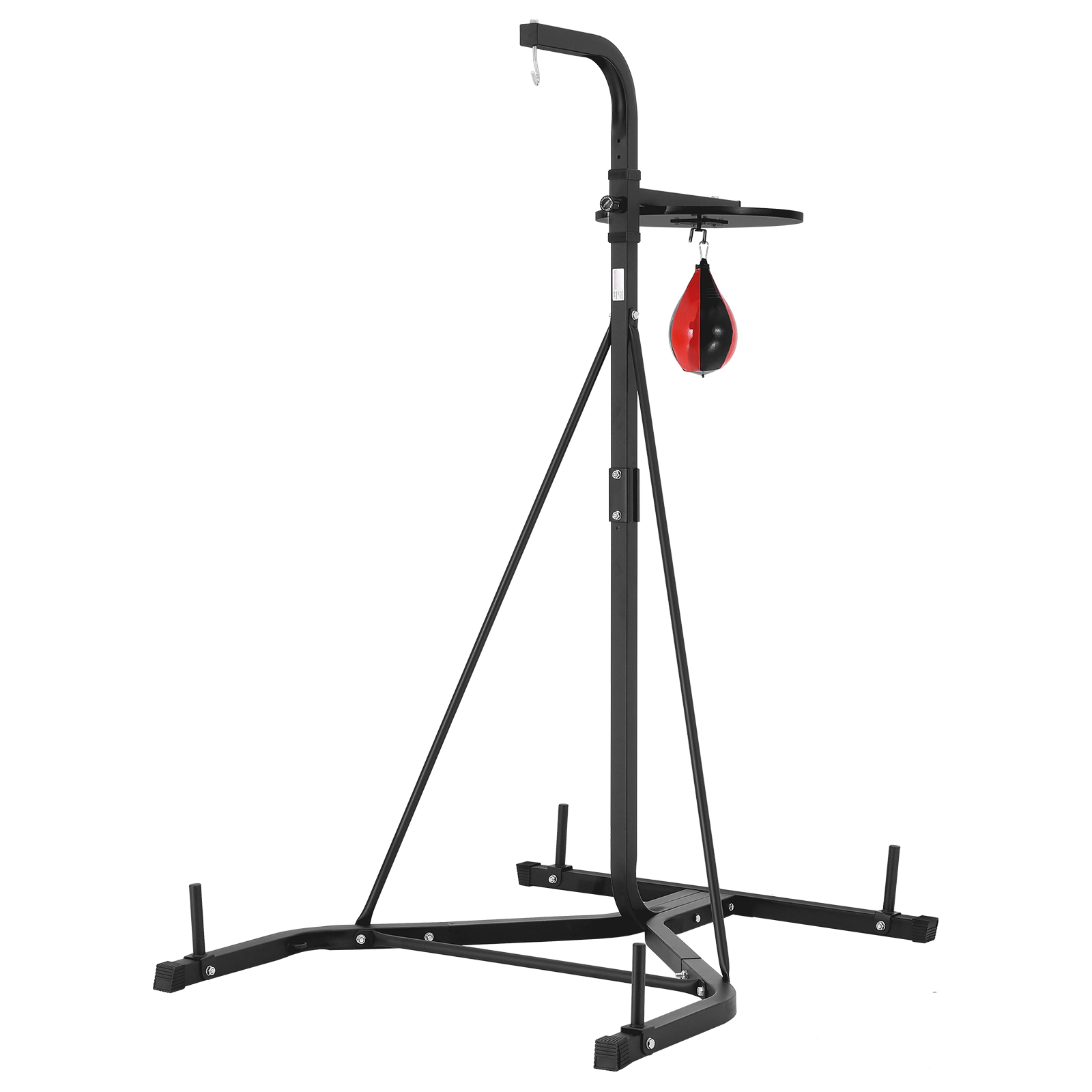 HONGGE Heavy Duty Steel Punching Bag Stand Freestanding Sandbag Rack Holds Up to 140 lbs for Home Gym