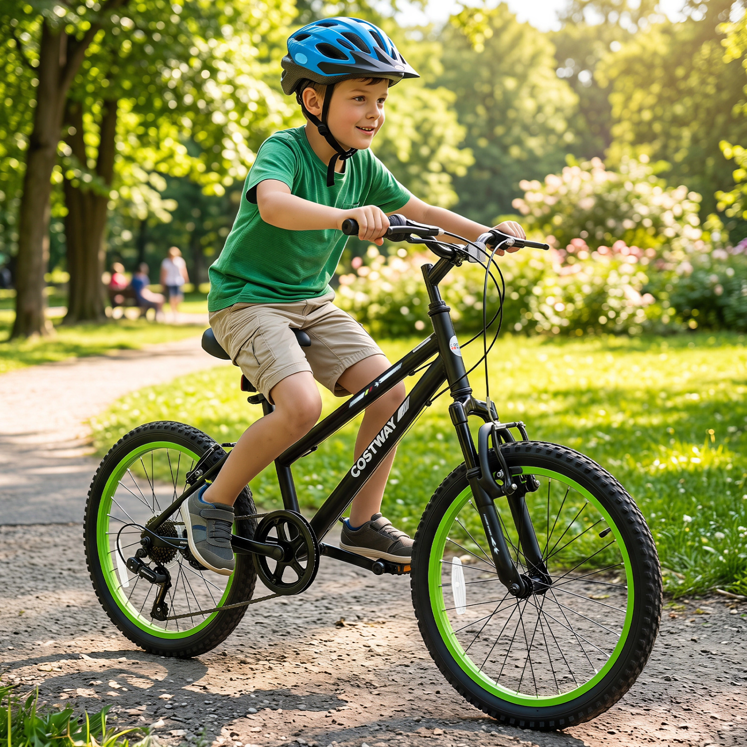 LJG 20 Inch Kids Mountain Bike with Adjustable Seat