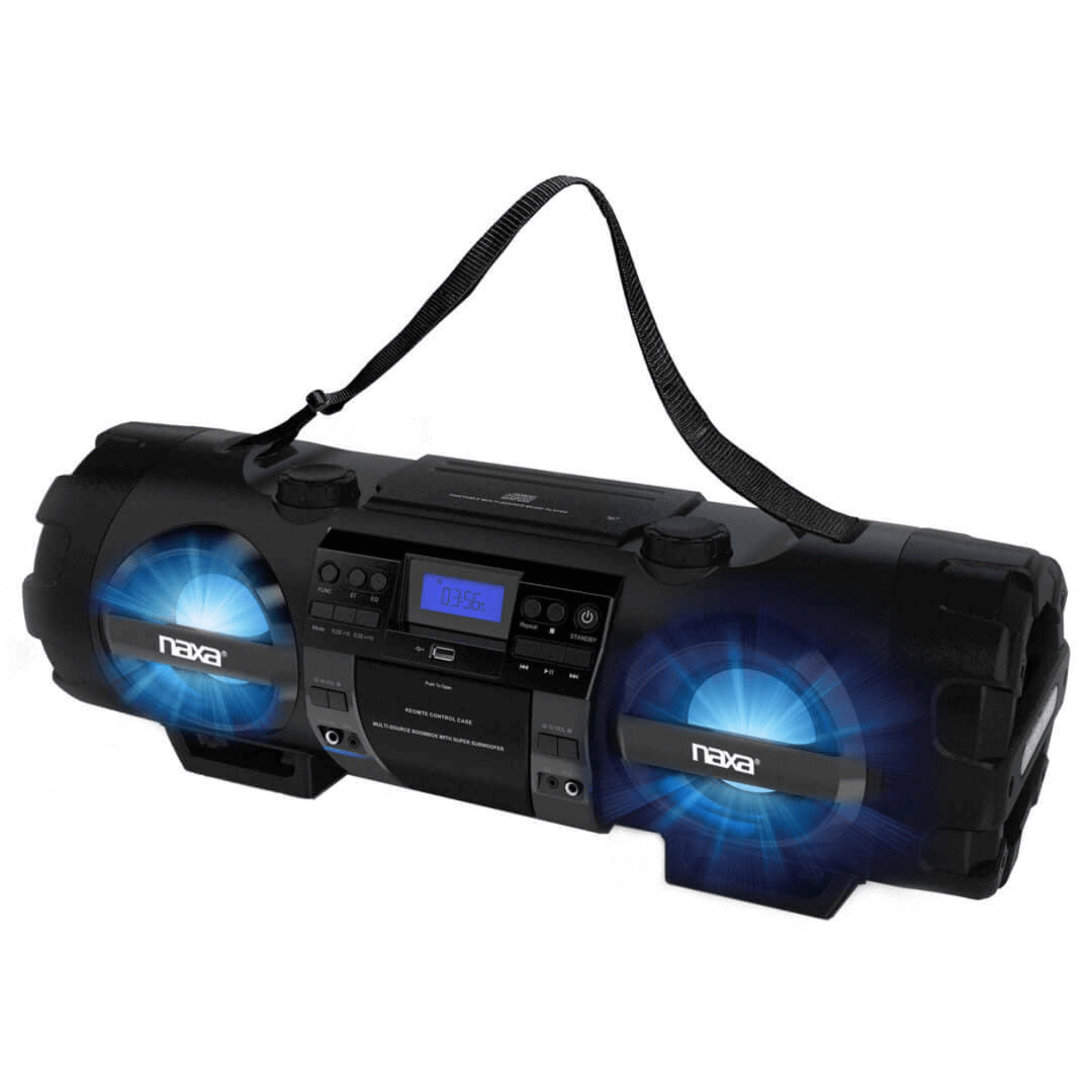 Naxa MP3 & CD Bass Reflex Boombox & PA System with Bluetooth