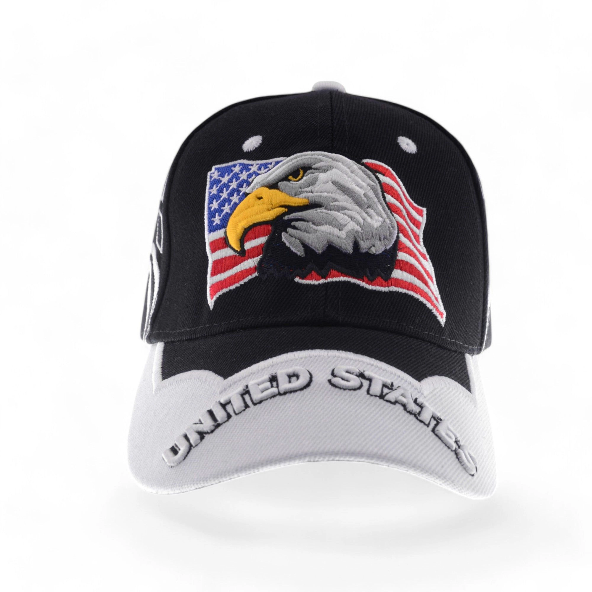 Anna-Kaci Women's Embroidered American Eagle Stylish Baseball Cap with Patriotic Flag Design- One Fits Most
