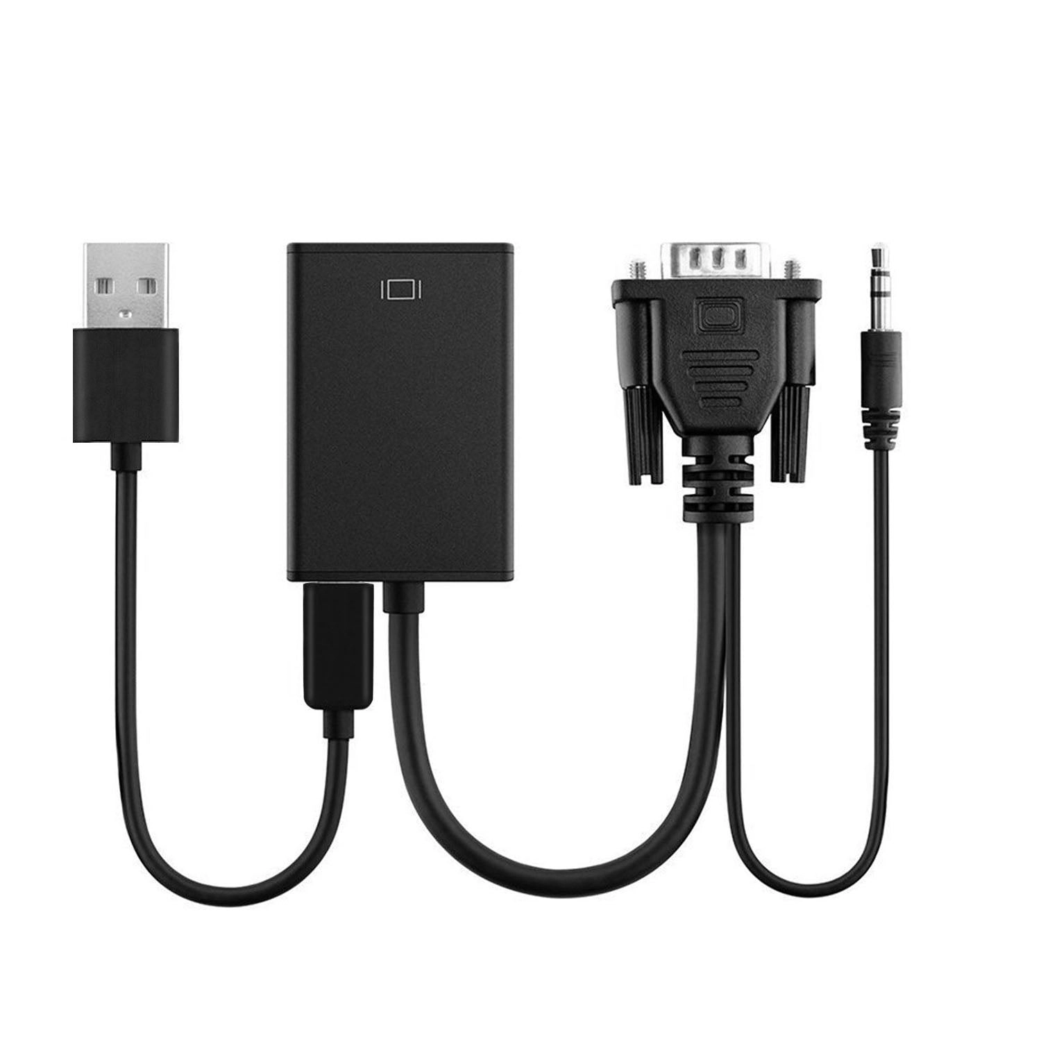 GBruno VGA To HDMI Converter With Audio Cable