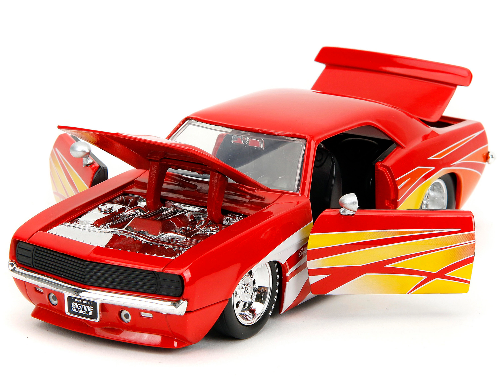Jada 1969 Chevrolet Camaro Red with Graphics "BigTime Muscle" Series 1/24 Diecast Model Car by Jada