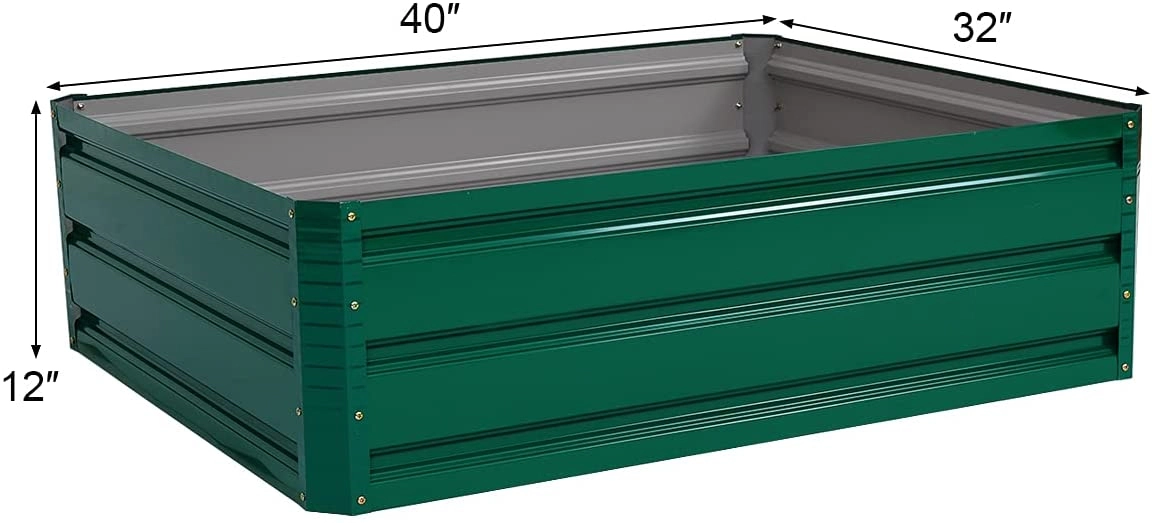 LJG Patio Raised Garden Bed Vegetable Flower Planter