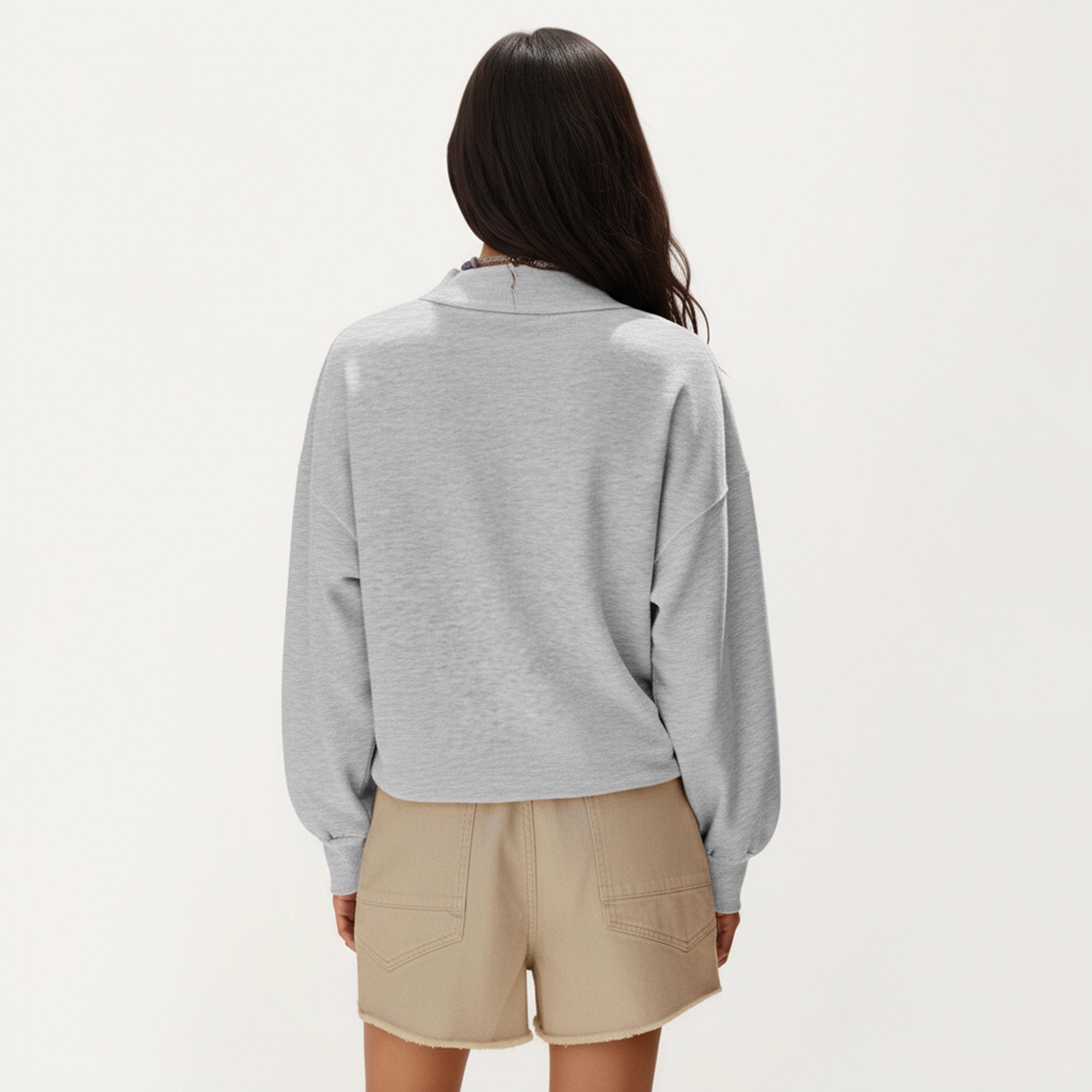 Anna-Kaci Women's Crew Neck Ribbed Cuff Relaxed Fit Long Sleeve Pullover Top