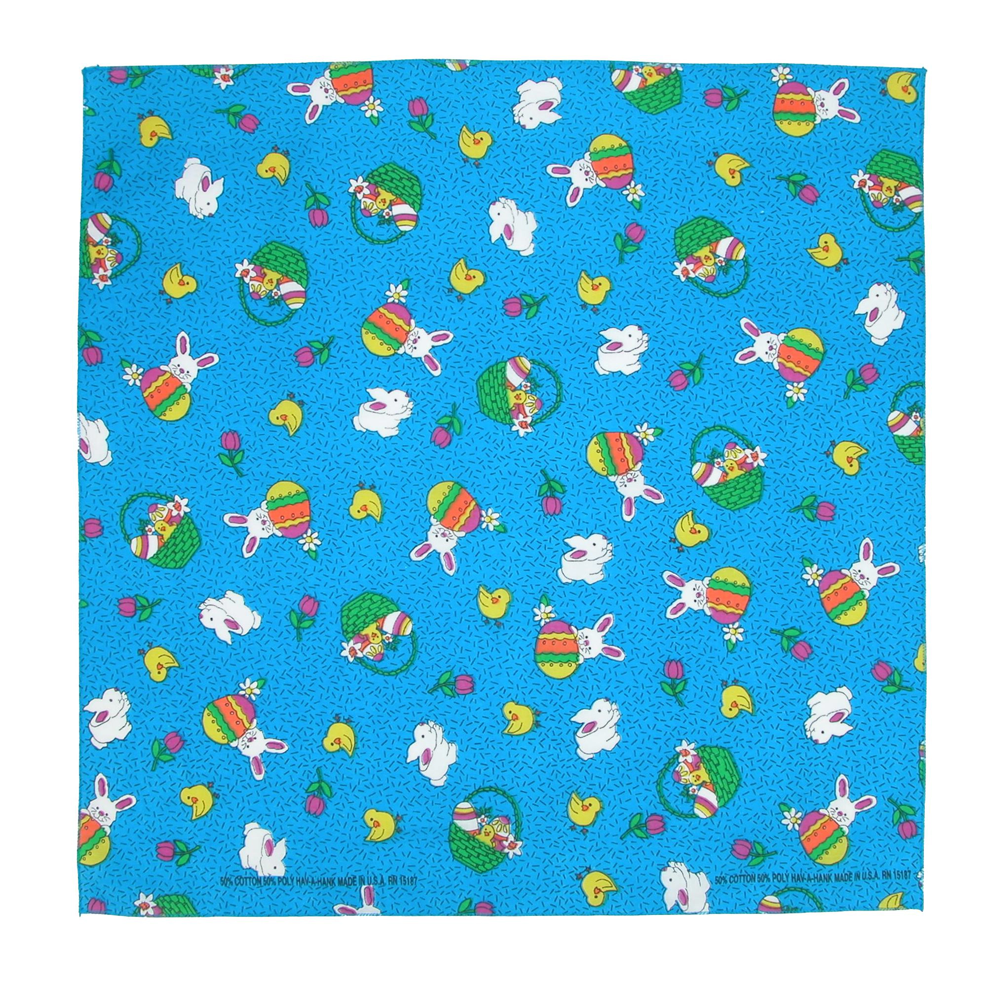 CTM Bunny Patch Easter Print Holiday Bandana