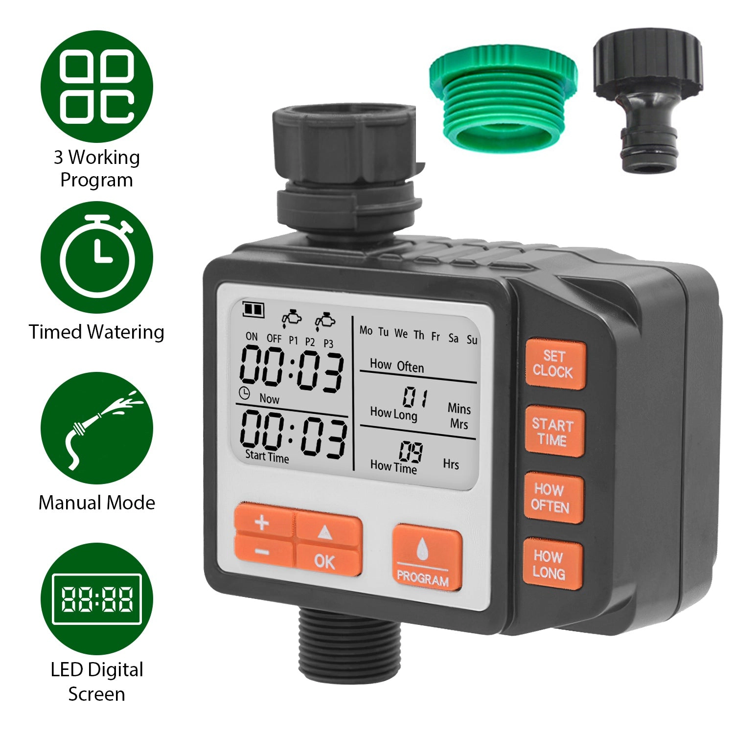GBruno Programmable Waterproof Sprinkler Timer