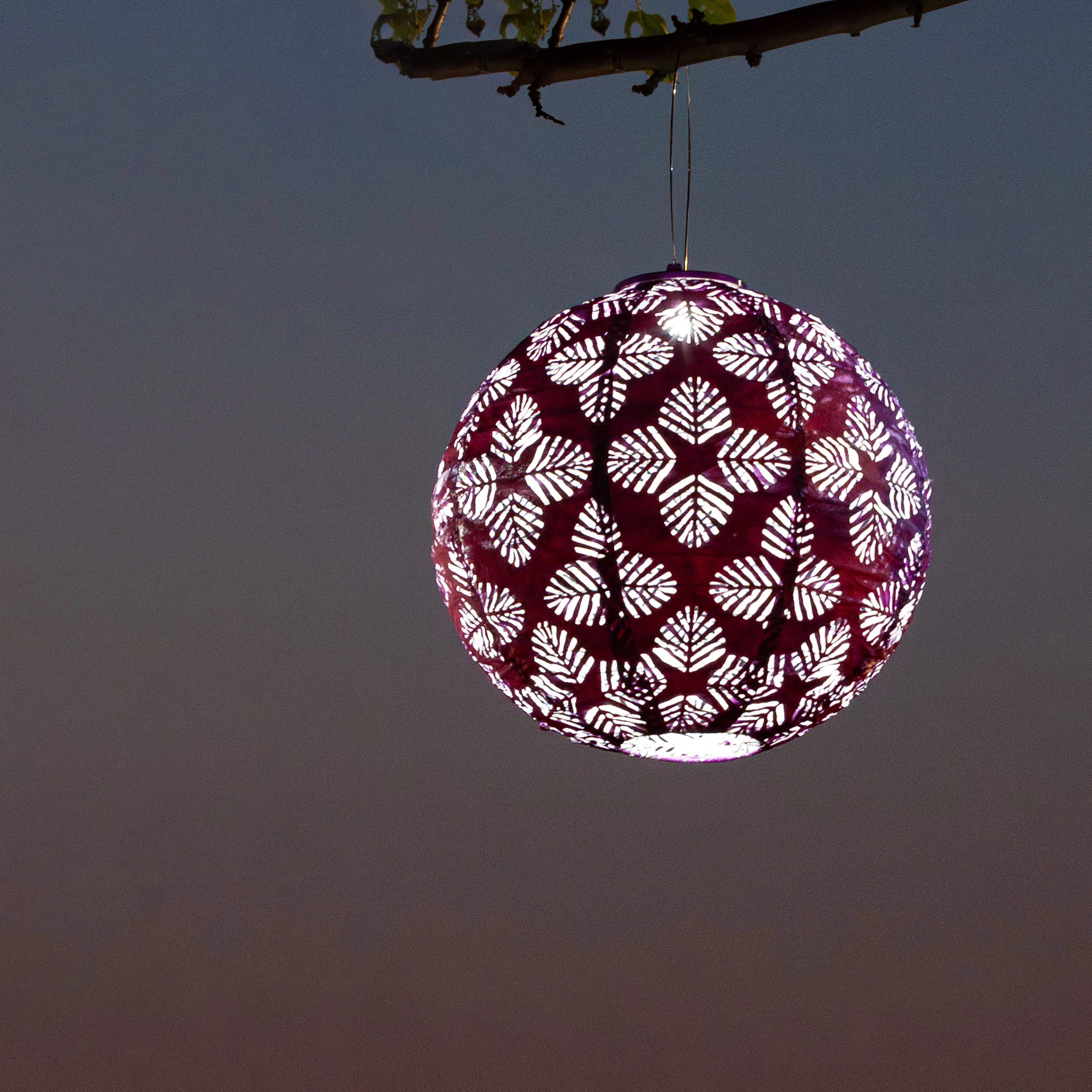 Allsop Home & Garden Soji Stella Brights Geo Palm 12 Solar Lantern