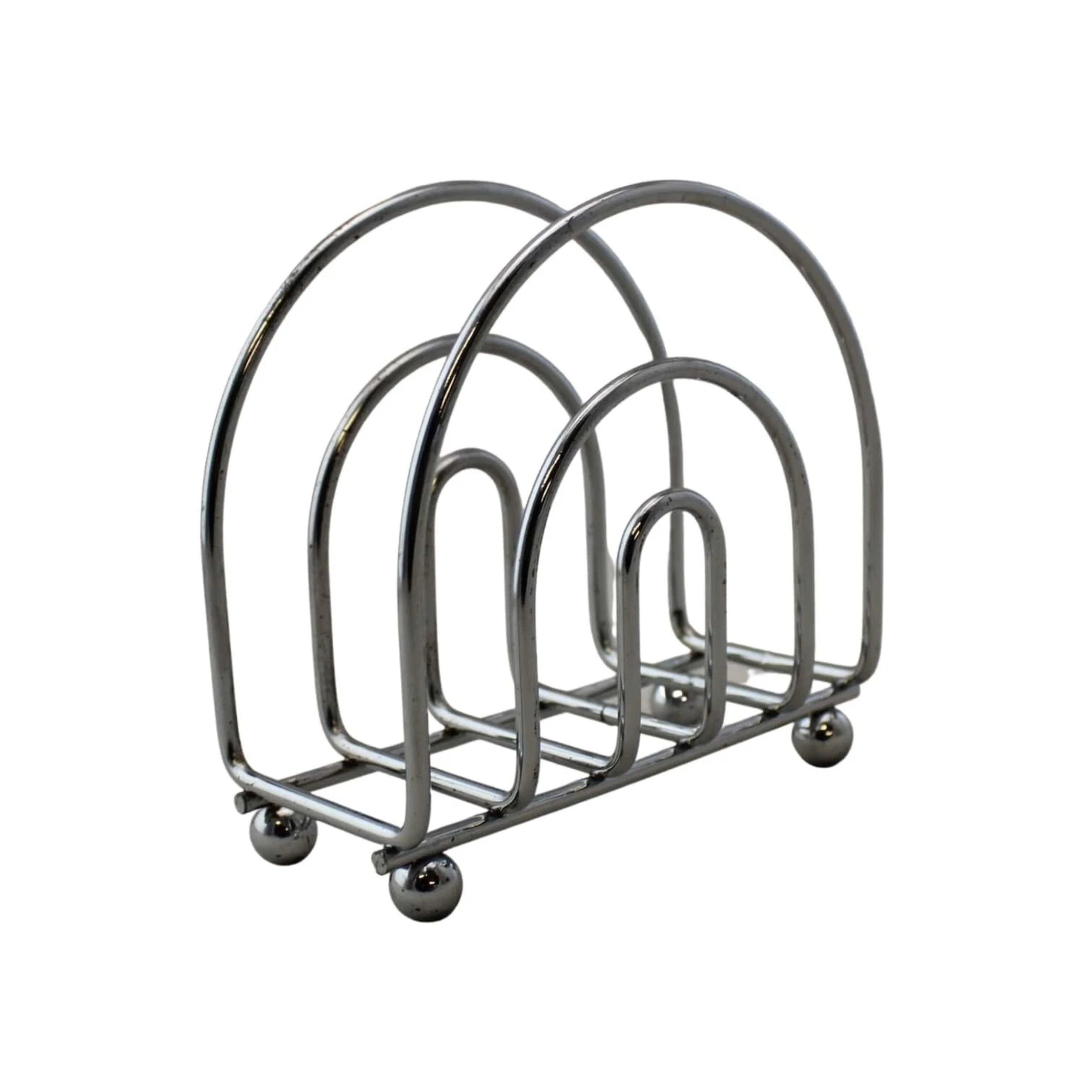 Home Collection Silver Chrome Metal Napkin Holder