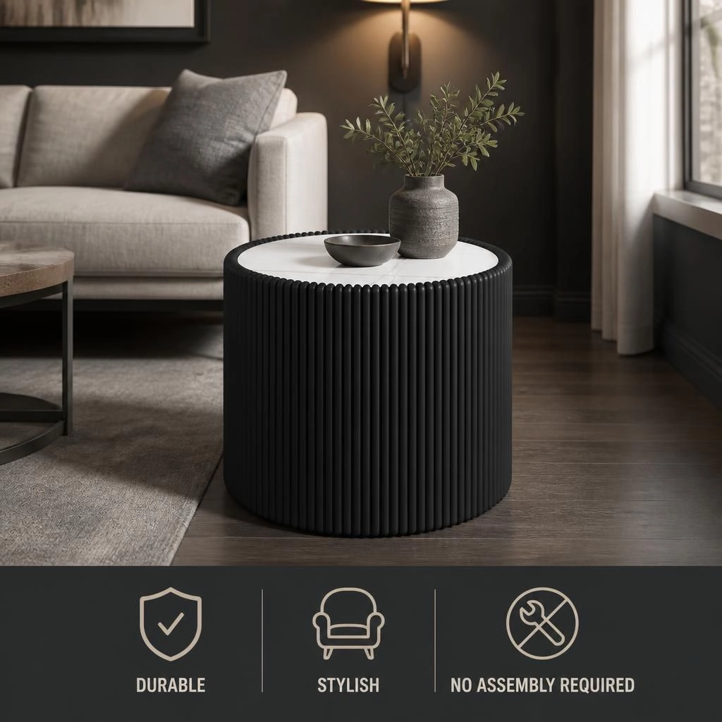 GOODSILO Compact Square Accent Side Table/End Table