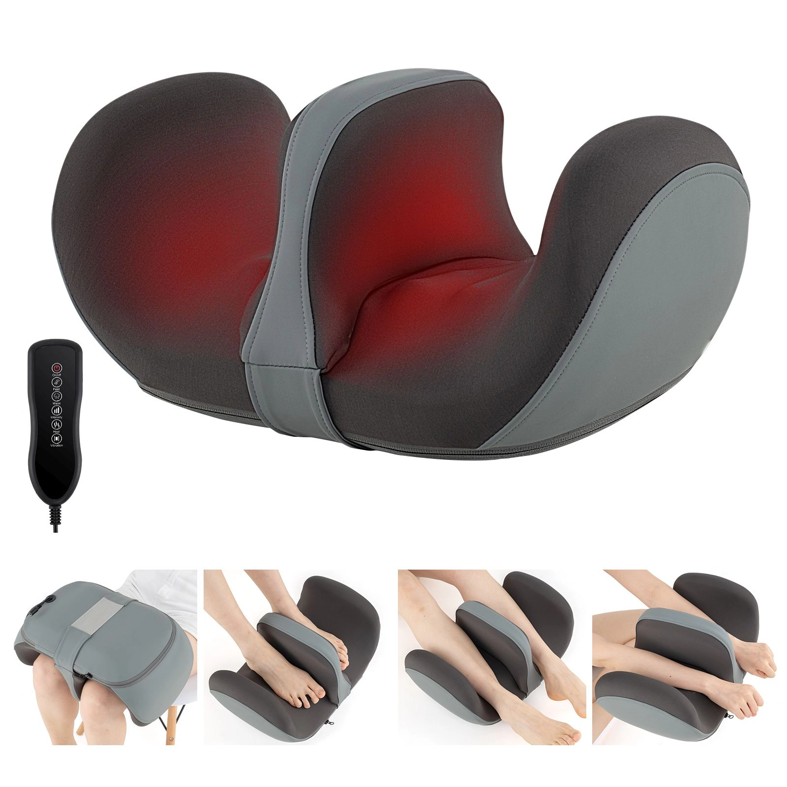 SlickBlue Foot and Calf Massager with Heat Electric Shiatsu Leg Massager
