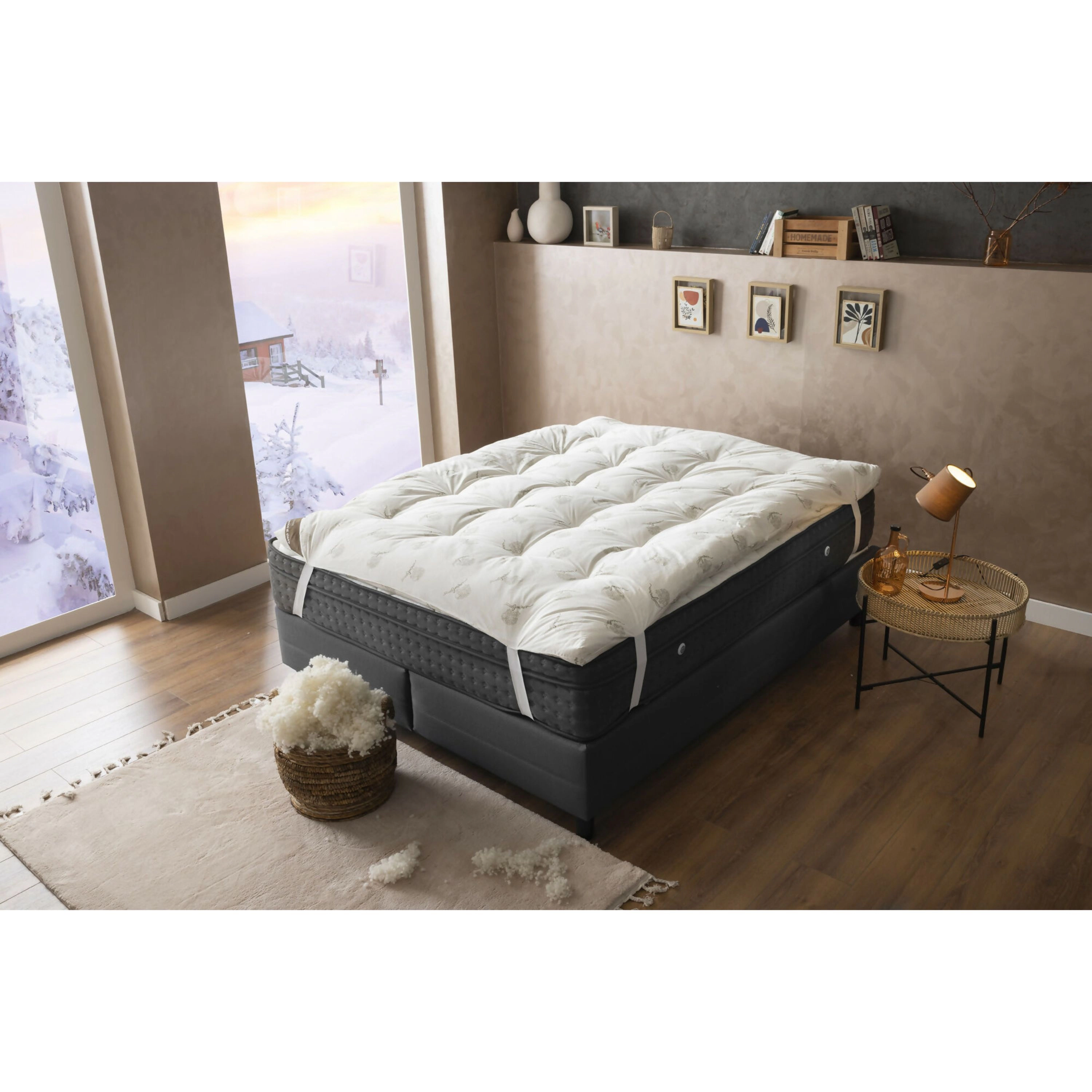 Wear Sierra Duvetta Natural Wool Mattress Topper