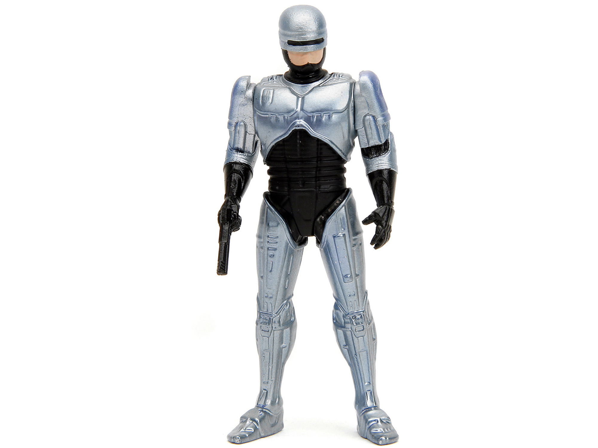 Jada Collectible Ford Taurus Ocp Matt Black "Detroit Police" And Robocop Diecast Figure 35Th Anniversary (1987)