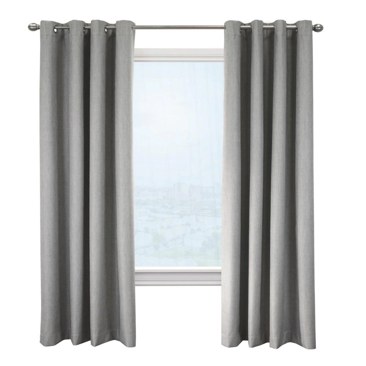 Commonwealth Newberry Grommet Curtain Panel Window Dressing - 52x95", Greige