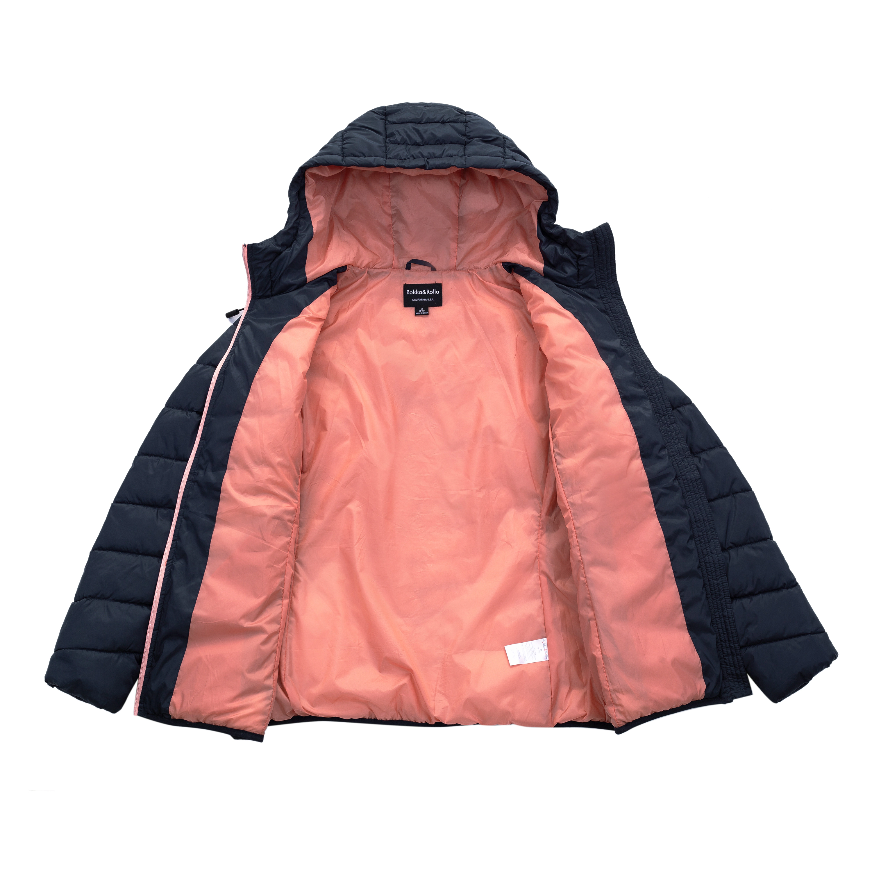 Rokka&Rolla Womens Lightweight Padded Puffer Jacket