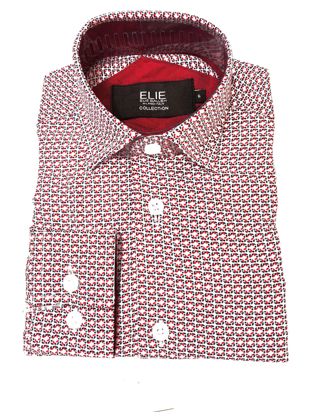 Elie Balleh Boys Slim Fit Short Sleeve Button-Down Shirt