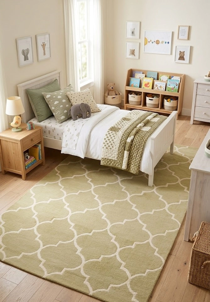 Magic Rugs 5'0 X 8'0 Hand-Tufted contemporary Trellis Wool Rug