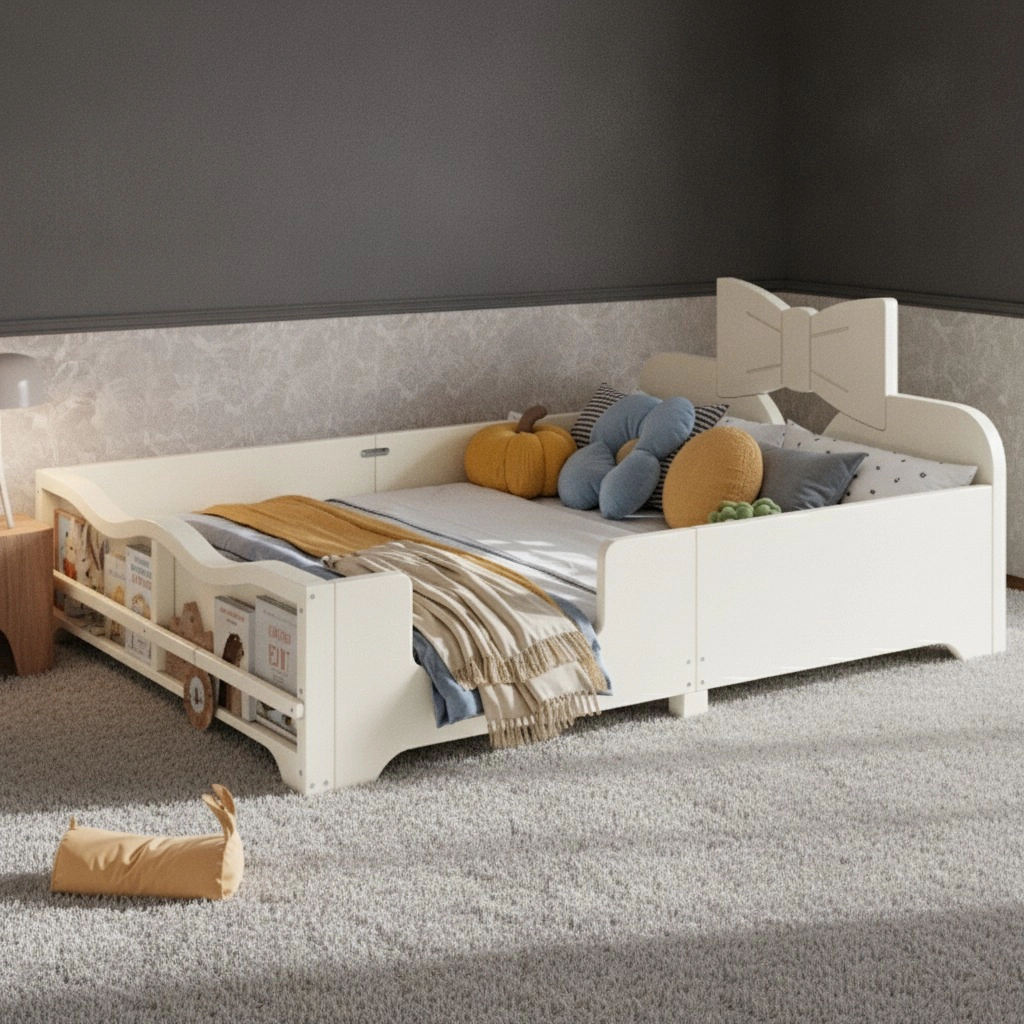 GOODSILO Full Wooden Bed Frame