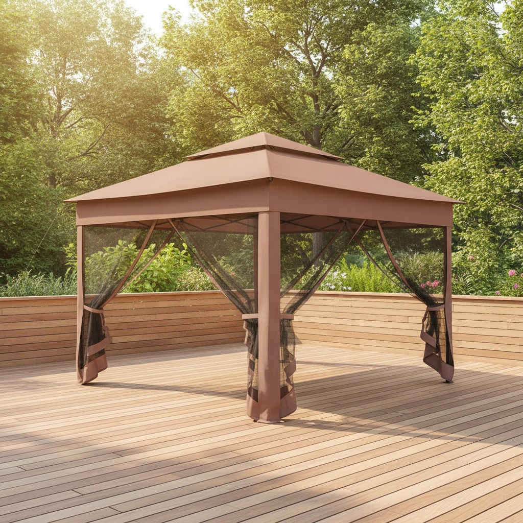 WOW PIONEER Square Outdoor Patio Gazebo
