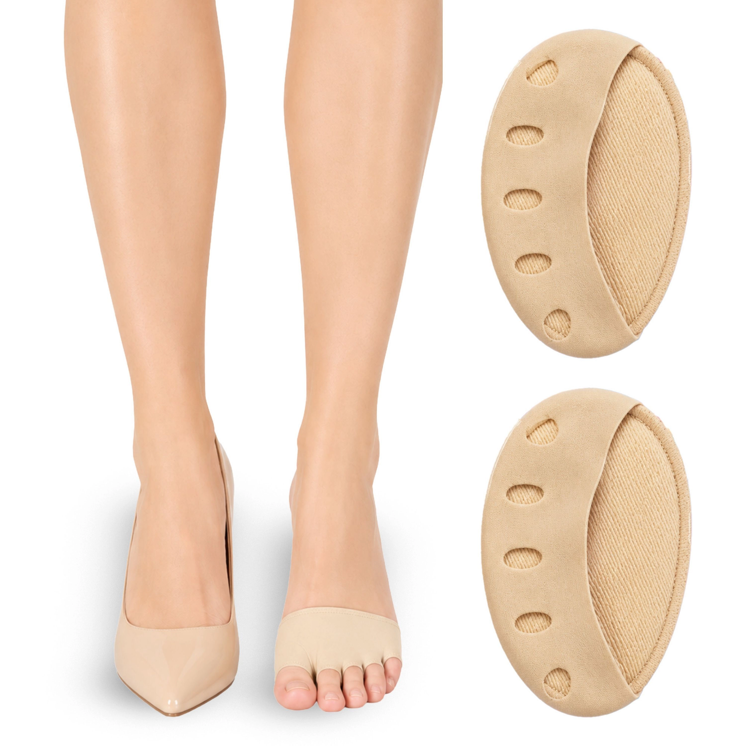 LECHERY Women's Forefoot Cushion Sleeves – Gel Ball of Foot Pads